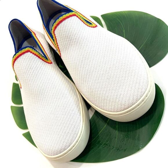 ROTHY’S Rainbow Pride Slip On Sneakers (Sz 43.5) - Picture 3 of 8